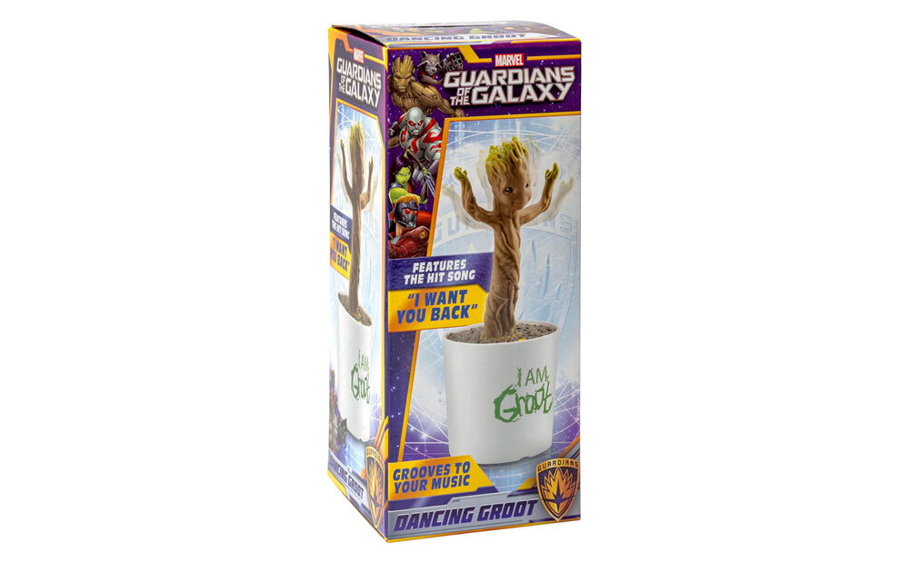 eKids Baby Groot built-in song playing while the figure dances