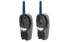 ekids Batman walkie talkies handheld design emphasizes simple controls for ages 3 and up.