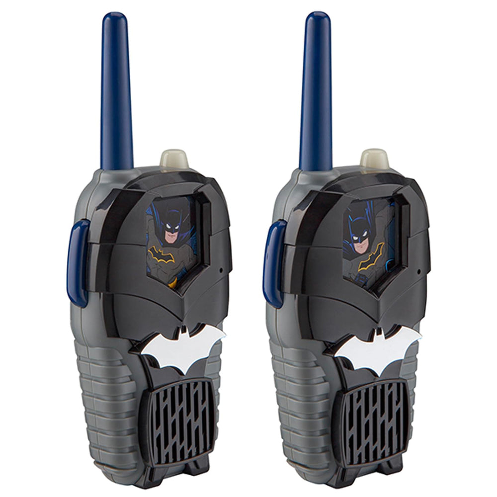 ekids Batman walkie talkies light up graphics show a glow effect for exciting play.