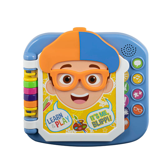 eKids Blippi Book cover with interactive ABC learning for on-the-go toddlers