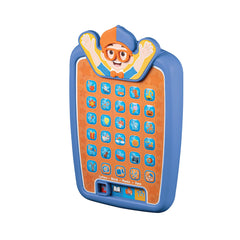ekids Blippi tablet built-in sounds and Blippi messages enhancing playtime.