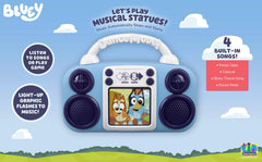 eKids Bluey Toy Music Player in dance mode for active play and movement