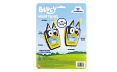 ekids Bluey walkie talkie packaging view highlighting gift-ready design