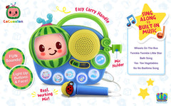 ekids Cocomelon flashing-lights boost visual excitement during songs.