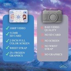 ekids Disney Frozen kids camera built-in games for interactive fun