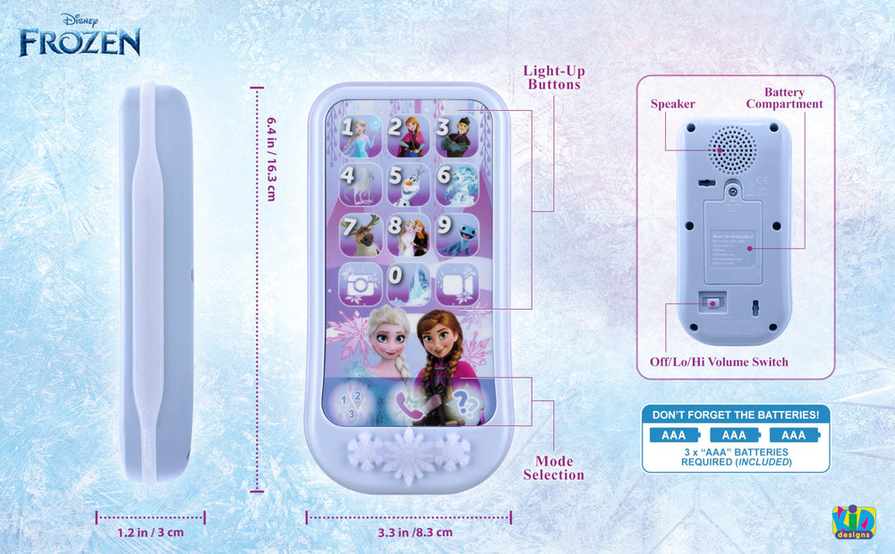 Pretend call mode invites imaginative conversations with Frozen characters