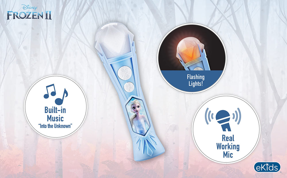 eKids Frozen Sing Along Microphone with built-in songs for instant sing-alongs