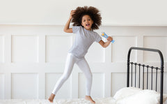 eKids Frozen Sing Along Microphone child playing at home for party fun