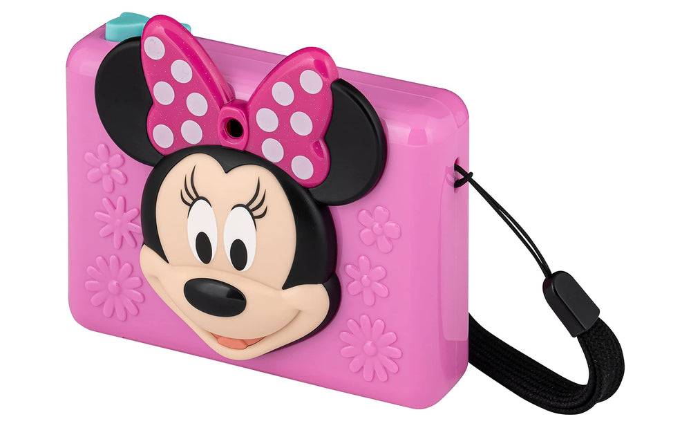 ekids Minnie Mouse camera screen view enables quick review of moments.