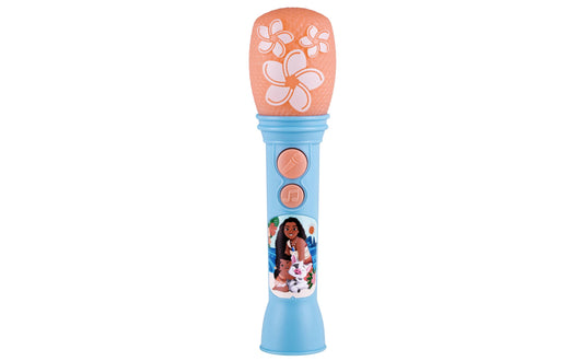 ekids moana toy microphone with built-in music for karaoke fun.