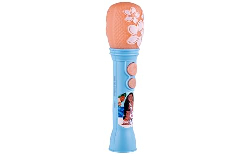 ekids moana toy microphone with extended song clip for sing-alongs.