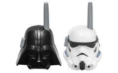 ekids Darth Vader walkie talkie front view, durable for adventurous kids.