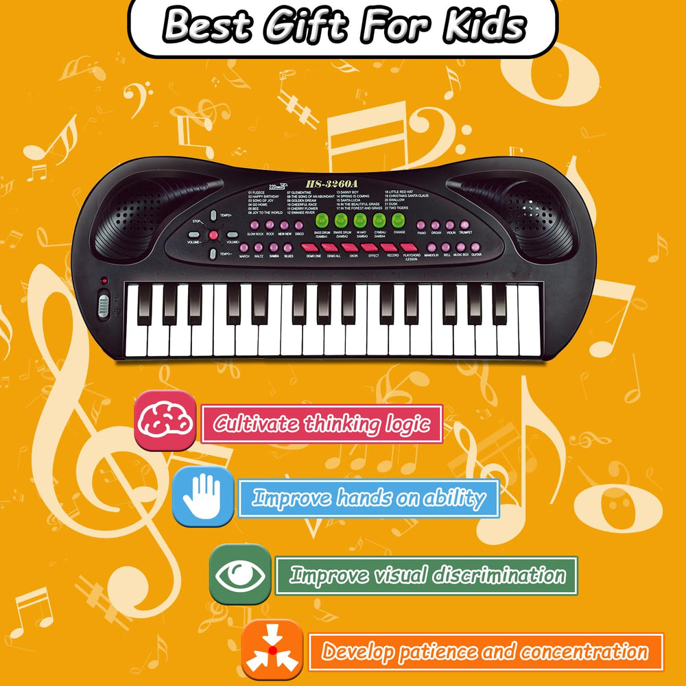 EKKBHKI portable kid piano is compact for play anywhere.