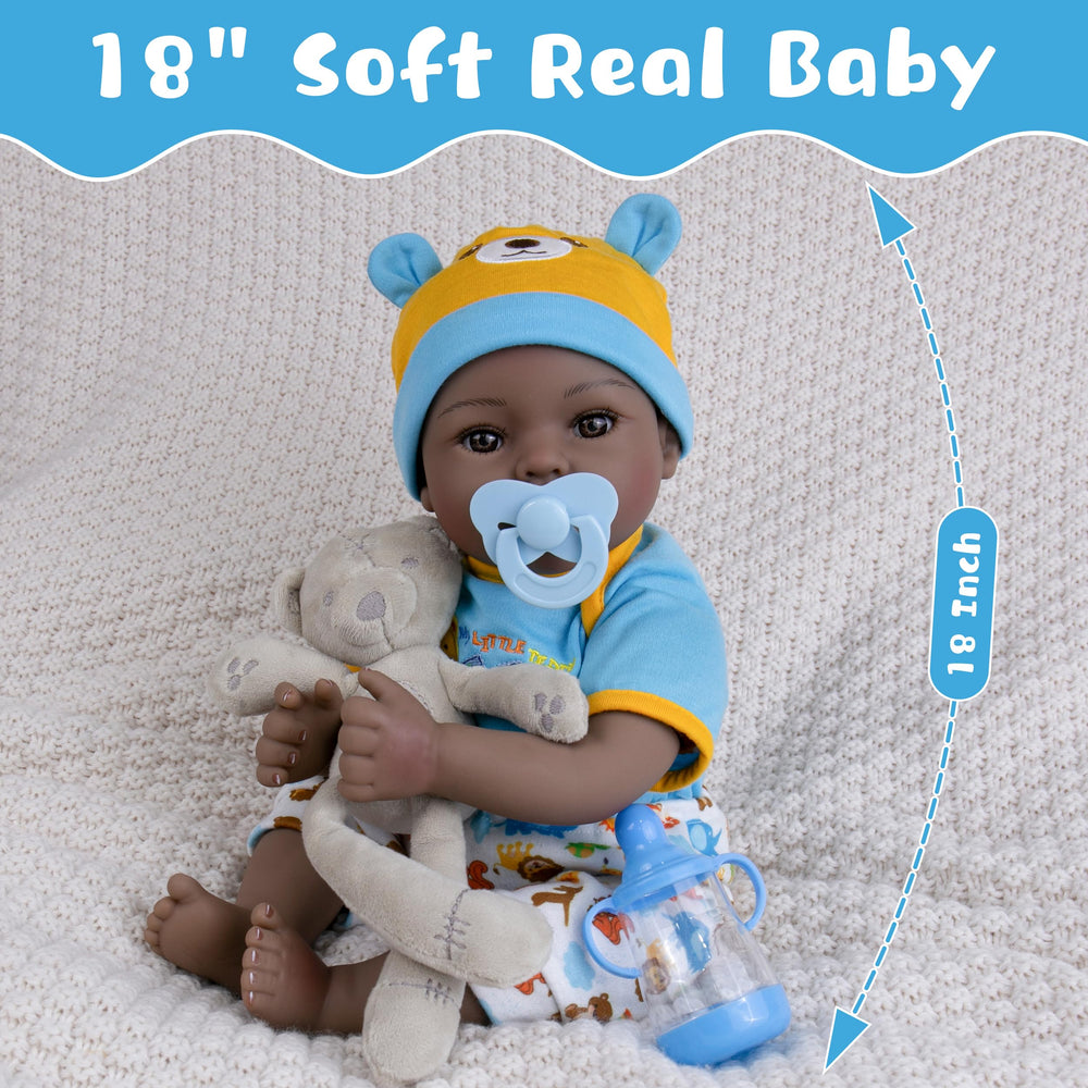 EKOKIZ Colin doll in soft cloth body for safe, cuddly play