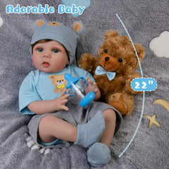 EKOKIZ Reborn Dan eyelashes add realism for engaging storytelling during play.