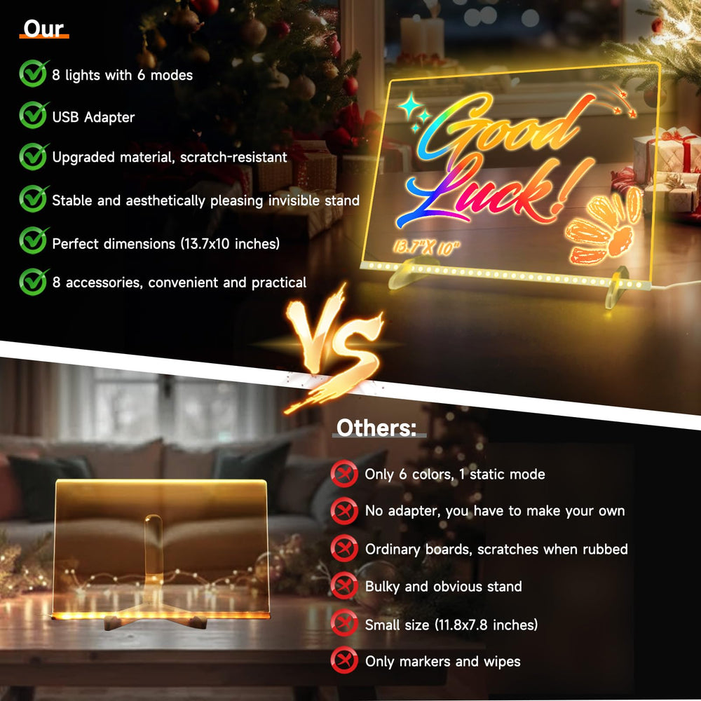EKSPRINT Lumiboard colors lit showing eight color options in use
