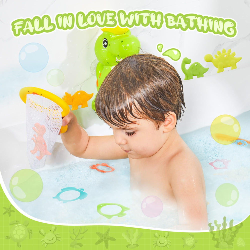 EKU EASYKU dinosaur Triceratops bath toy adds color and imagination to tub adventures