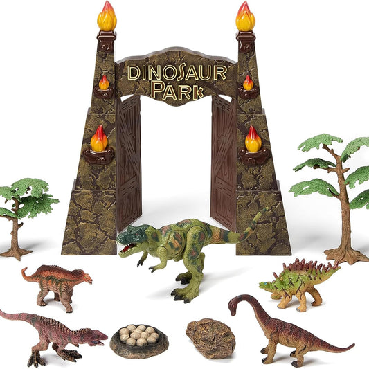 EKU EasyKU large dinosaur park gate showcases a dramatic entrance for pretend play