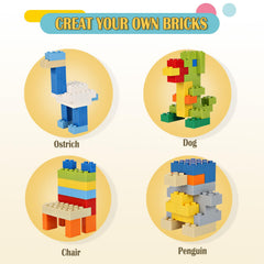 ekuzi bricks in mixed colors enabling vibrant, creative builds