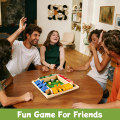 Elanbells family game night setup on a dining table for engaging play.