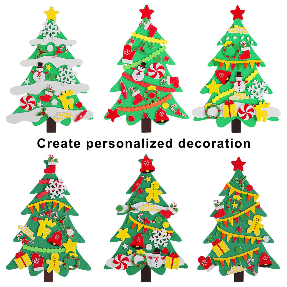 Elcoho family crafting session foam tree decoration supports imaginative play and family time.