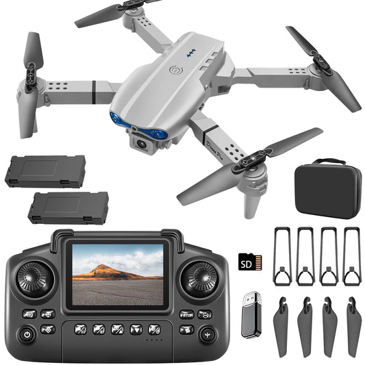 Elecci E99 drone with screen controller for real time video during flights.