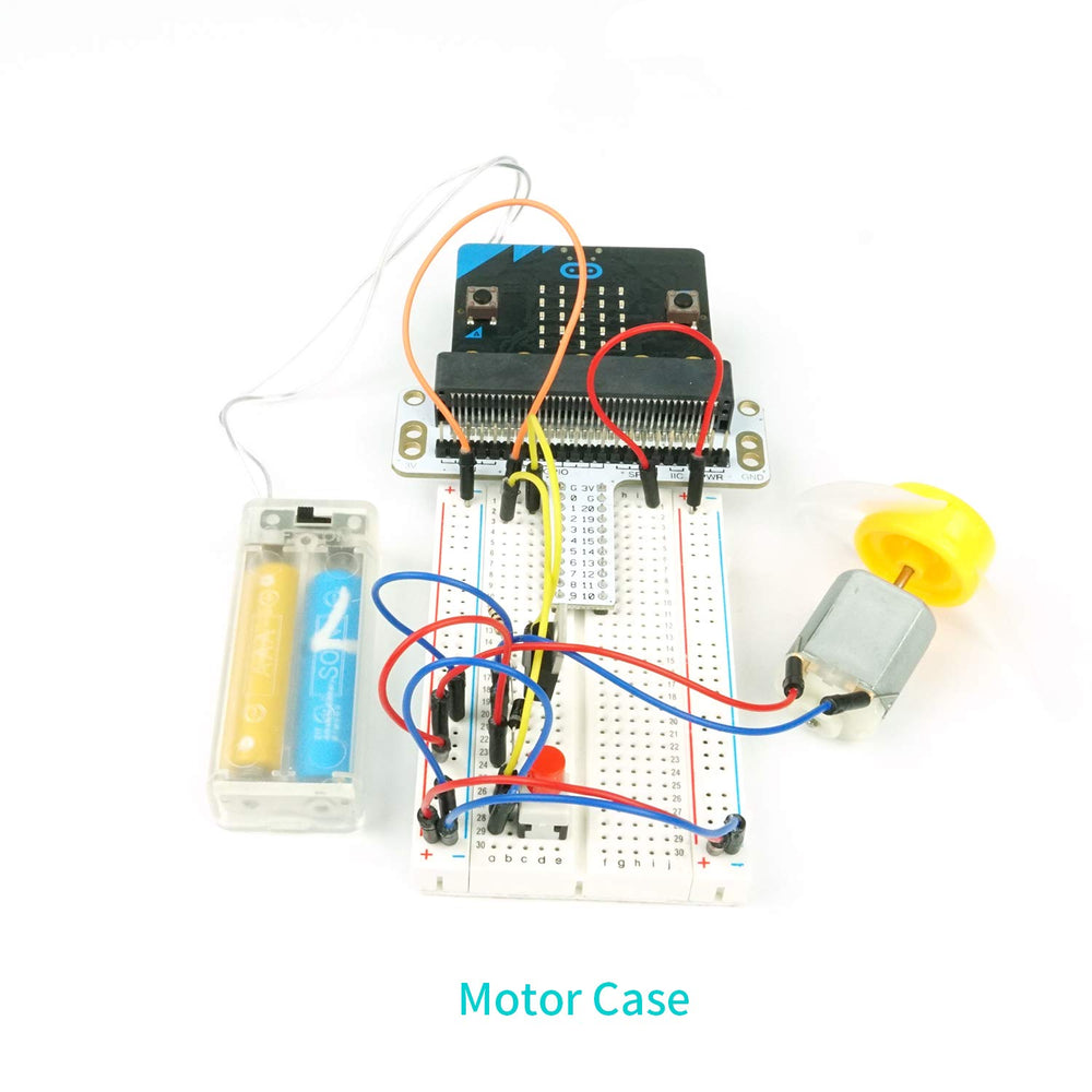 Servo and motor module from EF ELECFREAKS starter kit for beginner robotics
