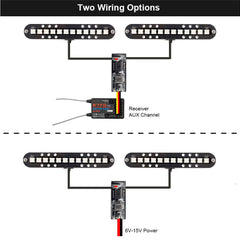elechawk RC LED police lights for dramatic signaling on builds