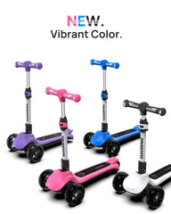Child enjoying a park ride on ELECOSMOS scooter.