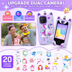 Elecoutek Unicorn Phone 2.8-inch screen offers quick access to learning apps.