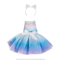 Arctic-inspired Noorah outfit creates memorable holiday scenes with sparkle.