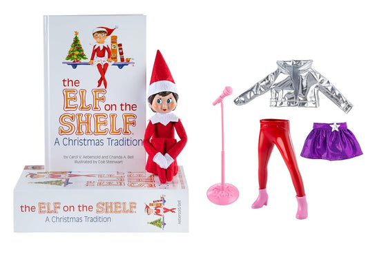 The Elf on the Shelf Scout Elf in red and white outfit for festive display.