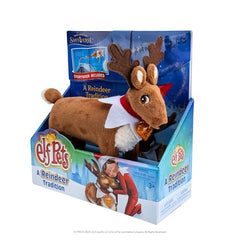 Elf Pets Reindeer golden heart charm highlights kindness.