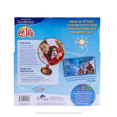 Elf Pets: A Saint Bernard Tradition barrel charm with golden heart enhances storytelling rituals.