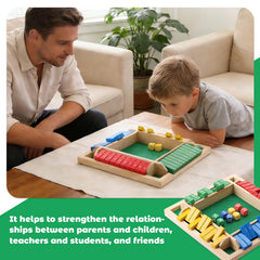 Elfclove Shut The Box: double-sided numbers enable flexible house rules