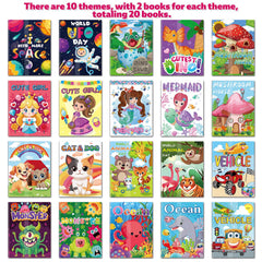 Elfew party favors coloring set for classrooms and celebrations