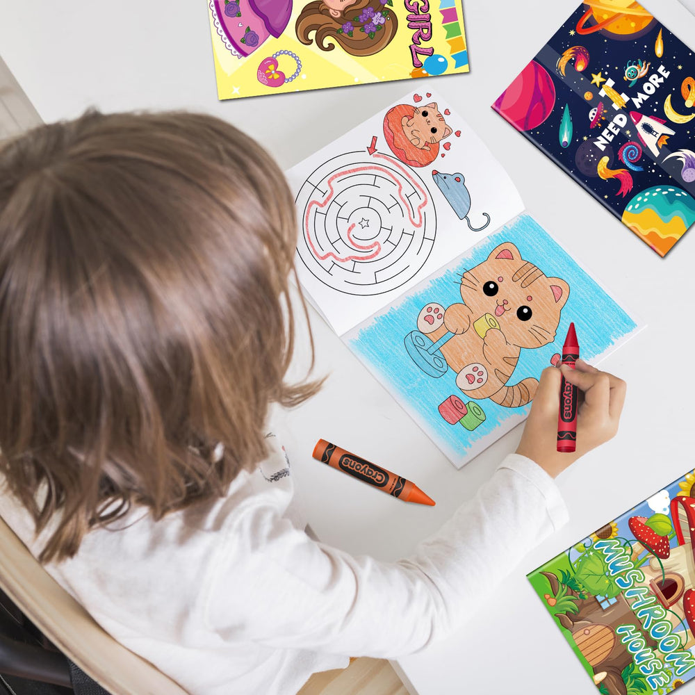 Elfew 20-pack crayons, six colors, beginner-friendly coloring