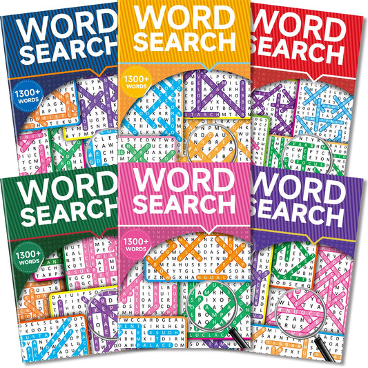 Elfew 8000+ large print word search book cover designed for seniors and travelers.