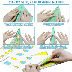 Elfew durable origami paper ensures crisp folds and lasting fun