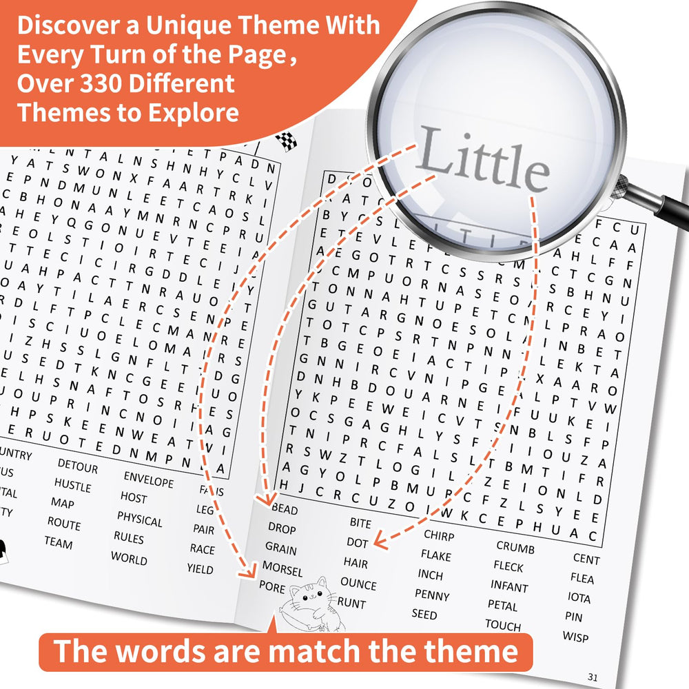 Elfew shaped word searches featuring engaging visuals to boost memory and spatial thinking.