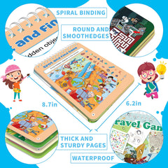 Elfew waterproof eraseable cards with rounded corners for mess-free travel.
