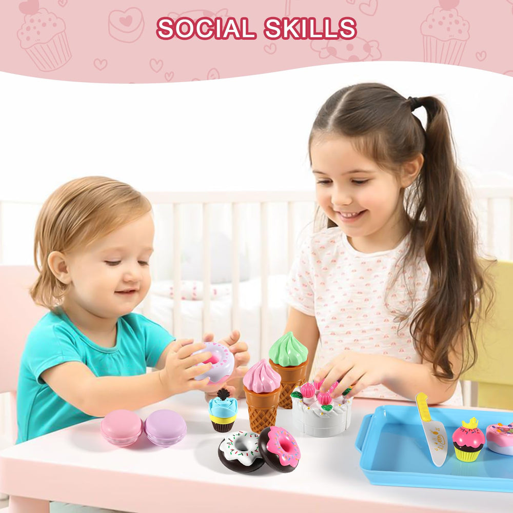 Elitoky Play Desserts pretend knife supports safe cutting and role-play