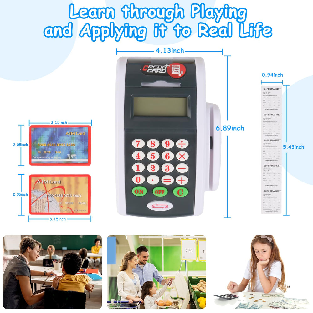 Real calculation feature on Ella Dream POS enhances basic math practice during play.