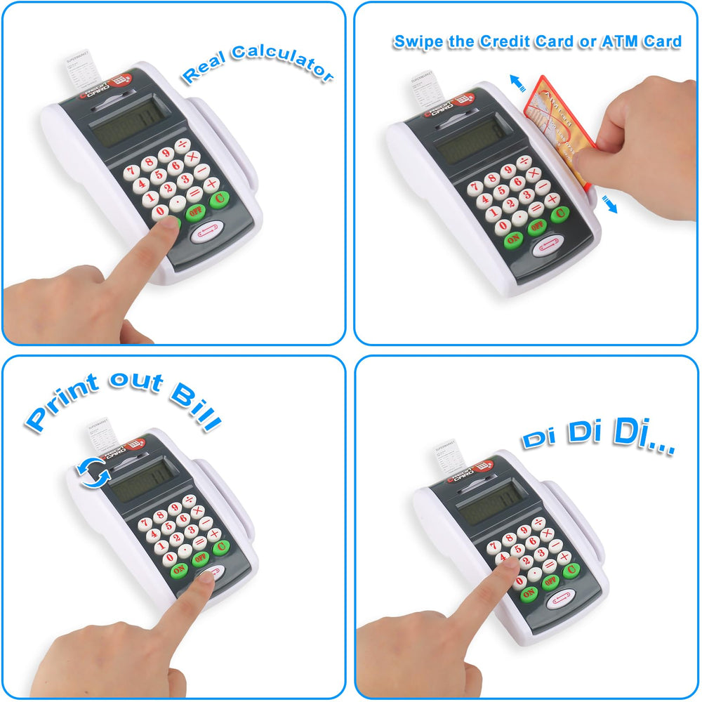 Ella Dream two credit cards for realistic card swiping during pretend play.