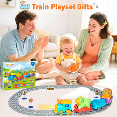 Ellinjan gift-ready train set under the Christmas tree