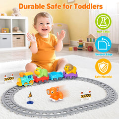 Ellinjan kids playing with the train develop motor skills