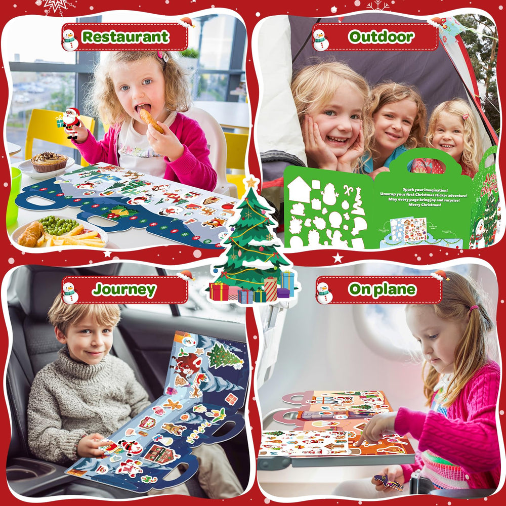 Ellinjan foldable pad with handle keeps stickers secure and easy to carry