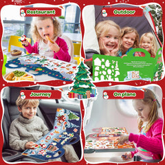 Ellinjan foldable pad with handle keeps stickers secure and easy to carry
