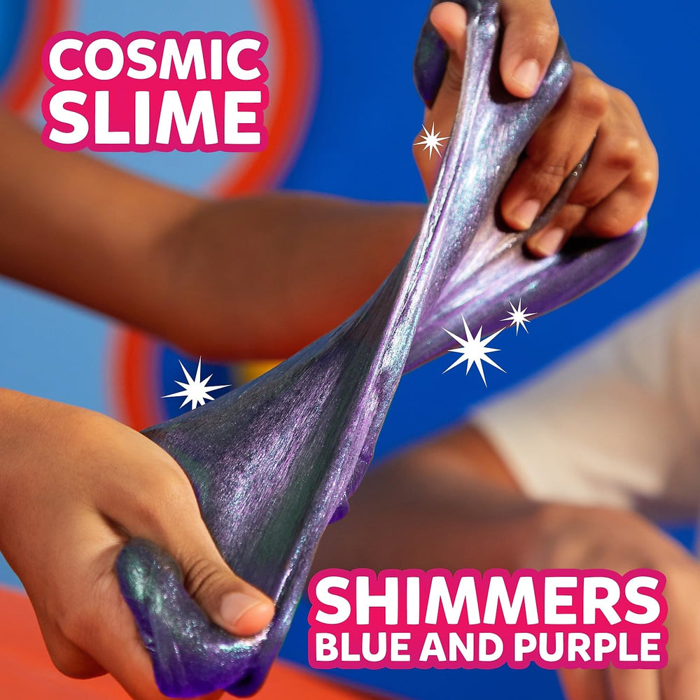 Unboxing Elmer's Gue premade slime variety pack packaging.