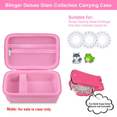 Elonbo case interior mesh pocket stores gems and small accessories neatly.
